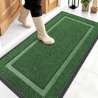 OLANLY Front Door Mat Outside 47x23, All-Season Heavy-Duty Rubber Doormat