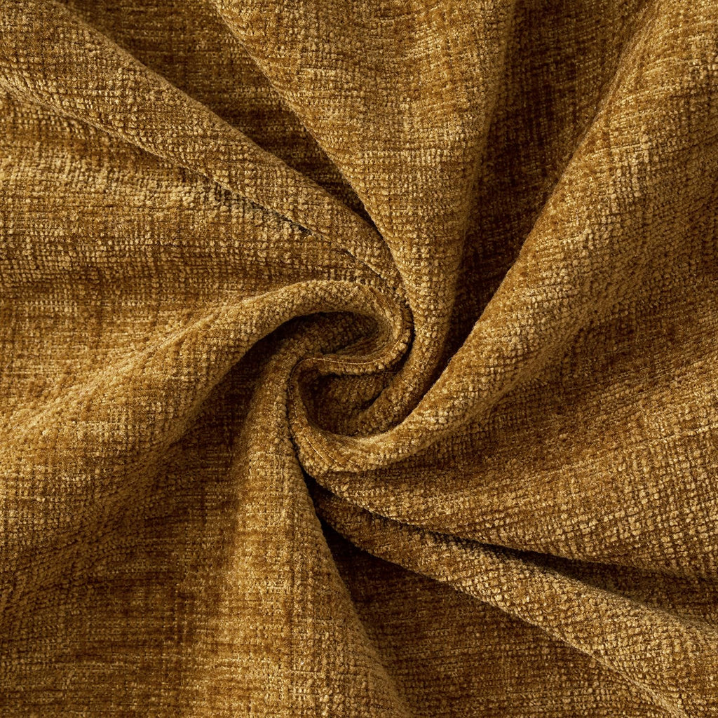 MIULEE Soft Chenille Throw Pillow Covers Mustard 18x18 Inch Pack of 2