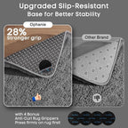 Ophanie 2x4 Small Rug Upgrade Non Slip Throw Bedside Area Rugs, Fluffy Soft Grey Mini Bedroom Carpet, Affordable Door Entryway Indoor Inside Front Entrance Dog Mat, Home Decor Aesthetic, Nursery