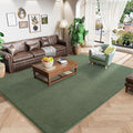 Amearea Large Modern Area Rugs for Bedroom Living Room, 6x9 Feet Sage Green Thickened Memory Foam Rug, Fluffy Indoor Washable Rugs Non Slip Minimalist Carpet for Boys Girls Dorm Nursery Room Decor