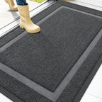 OLANLY Front Door Mat Outside 47x32, All-Season Heavy-Duty Rubber Doormat
