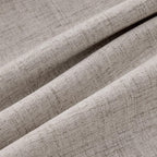 MIULEE 100% Blackout Linen Curtains for Bedroom 42 x 84 Inch Greige 2 Panel