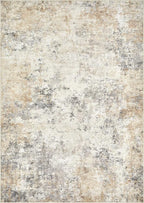UERMEI 6x9 Area Rug Living Room Rugs - Washable Neutral Modern Abstract Soft Thin Large Rug Indoor Floor No Slip Rug Carpet for Bedroom Under Dining Table Home Office Decor - Golden Grey