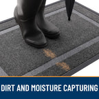 OLANLY Front Door Mat Outside 59x23, All-Season Heavy-Duty Rubber Doormat