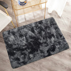 JiaoBaba Small Tie-Dyed Area Rug for Bedroom 2x3 Mini Black Grey Fluffy Rug Mat Bedside Throw Rug for Kids Room Boys Teens Nursery Baby Dorm Living Room Home Decor Aesthetic Carpets