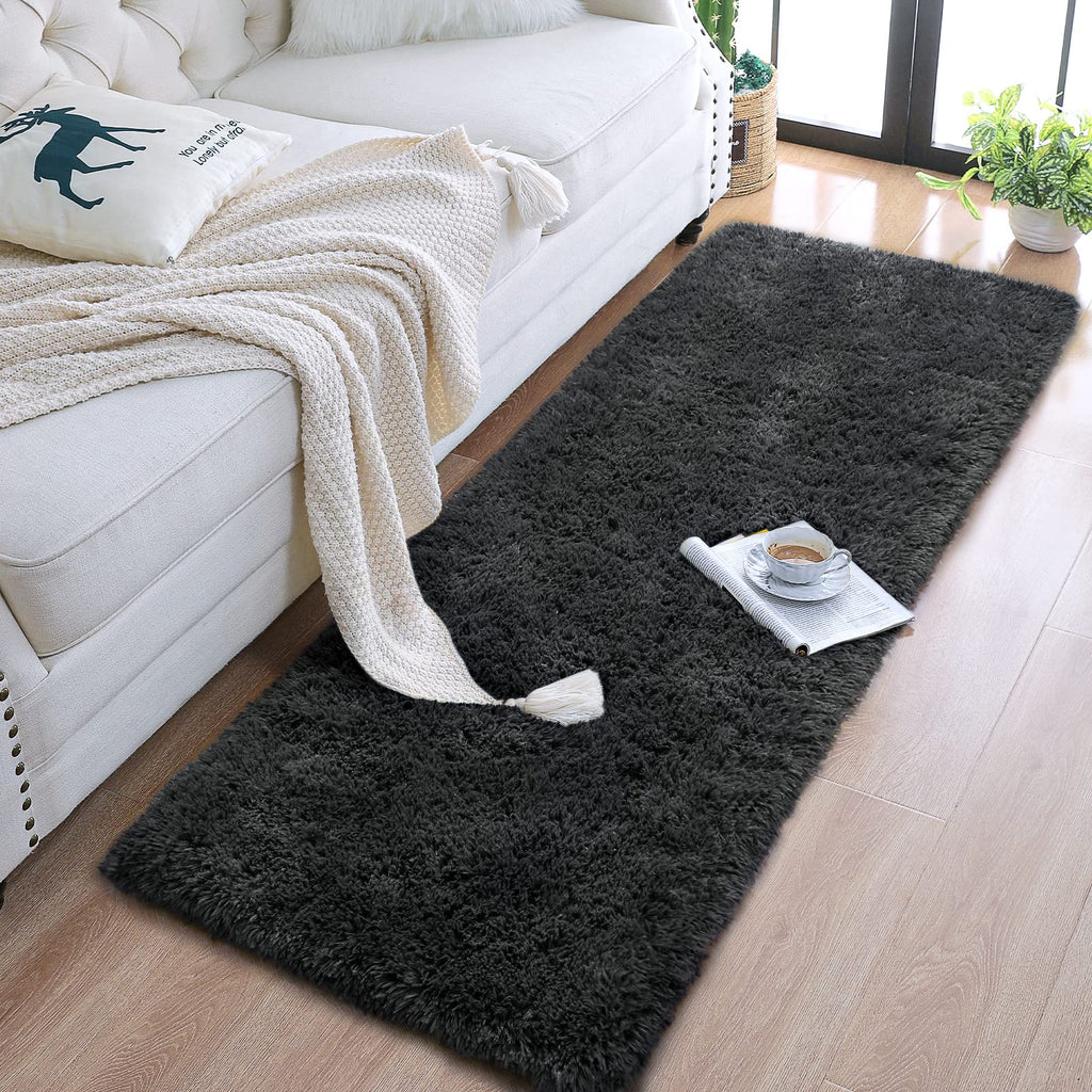 Chicrug Soft Runner Rugs for Bedroom Living Room Plush Fluffy Rug 2x6