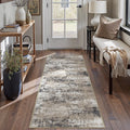 PureCozy Brown Runner Rug 2x6 Modern Abstract