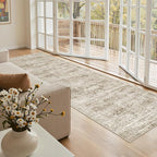 Runner Rug 3x8 Washable Non-Slip Hallway Runner Rugs for Kitchen Bathroom Laundry Room Brown Vintage Floor Carpet Runners for Hallways Entryway