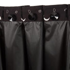 Amazon Basics Portable Room Darkening Blackout Curtain Shade with Suction Cups, Noise Reduction, 50"W x 78"L, Moon and Stars, 1-Pack