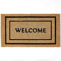 KANKUN Coco Coir Door Mat with Heavy Duty Backing, Welcome Doormat (17" x 30"), Doormat Entrance (Double Box)