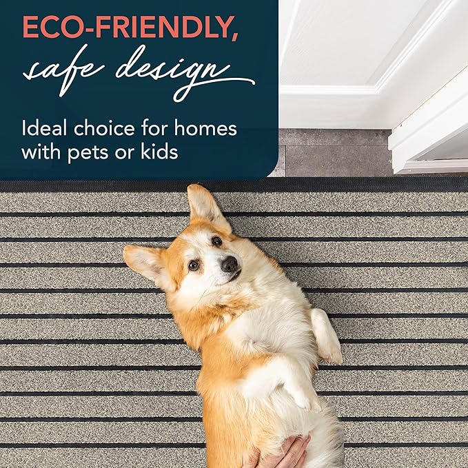 ubdyo Extra Durable Door Mat Outside Entrance (47" x 32", Bright Beige)