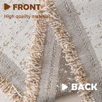 Couch Cover for Dogs, Boho Sofa Covers for 3 Cushion Couch, Chenille Slipcover for Pets Washable, L-Shape Sectional Couch Loveseat Cover Soft Throw Blankets with Tassels(91x134,Speckled Beige)