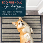 ubdyo Extra Durable Door Mat Outside Entrance (36" x 24", Bright Beige)