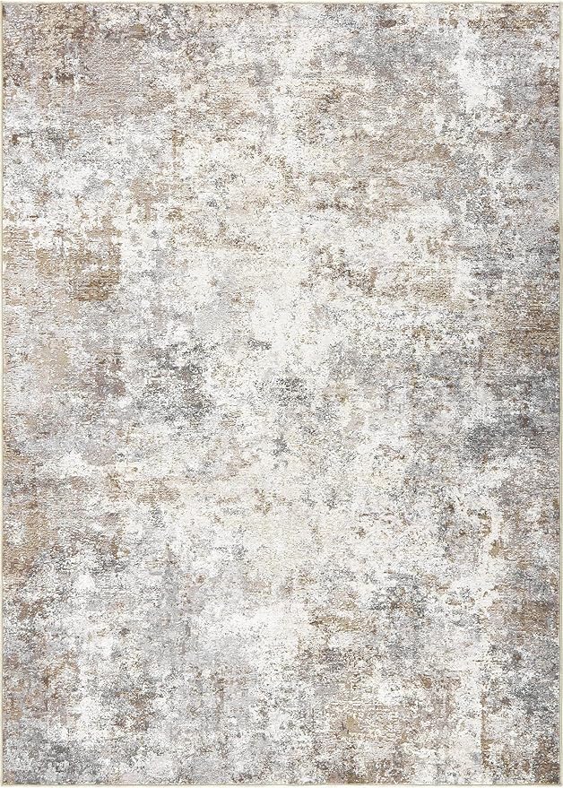 UERMEI 12x18 Area Rug Living Room Rugs Extra Large Brown Grey Carpet