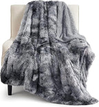 Bedsure GentleSoft Fluffy Fuzzy Faux Fur Throw Blanket for Couch, Soft Sherpa Fleece Cozy Gifts for Women, Plush Bed Blanket Room Decor for Men, Thick Warm Minky Teen Gifts Winter Bedding