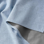 RYB HOME Smoky Blue 100% Blackout Curtains for Bedroom Office 84 Inch Long