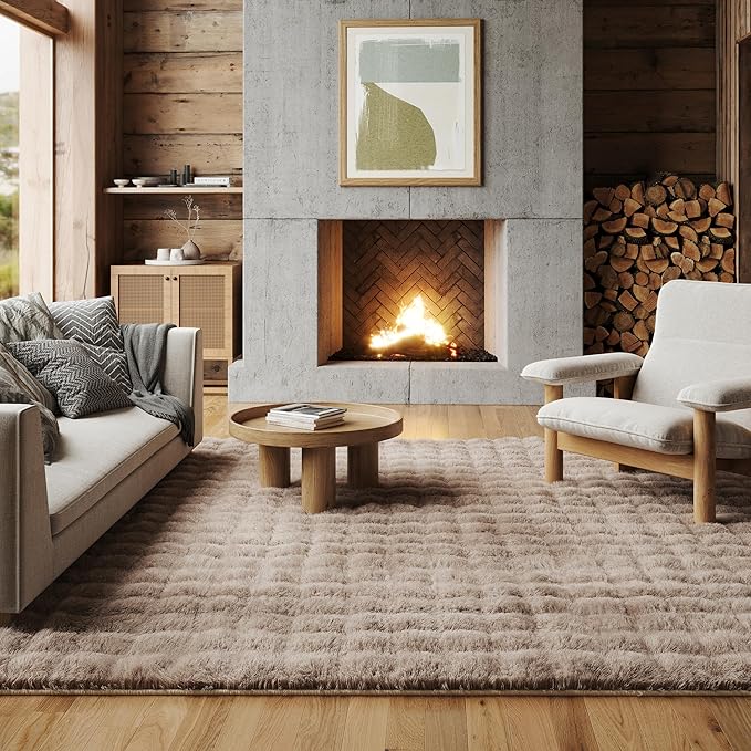 nuLOOM 2' x 8' Cozy Plush SuperiorWash Area Rug, Machine Washable, Non-Slip, Soft Fluffy Shag Carpet for Living Room Bedroom Kids Room Nursery Home Decor, Jeni Taupe