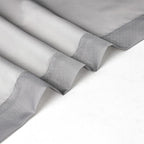 Chyhomenyc Sheer Window Curtains Tier 2 Pieces Set, 36 inch Length, Short Dining Curtains Window Treatment for Small Windows/Bathroom/Cafe/Living Room, Rod Pocket, Charcoal Grey