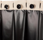 Amazon Basics Portable Blackout Curtain Shade with Suction Cups, Noise Reducing, Energy Saving, 100% Polyester, 50"W x 78"L, Beige, 1-Pack