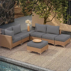 Outdoor Cushion Covers Set,14PCS Patio Furniture Couch Seat Slipcovers, Replacement for Sofa Sectional Chair(Cover，Only)