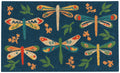 Now Designs Dragonfly Natural Coconut Fiber Printed Doormat Vinyl Backed, 18 x 30 in