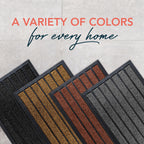ubdyo Extra Durable Door Mat Outside Entrance (32" x 20", Bright Grey)