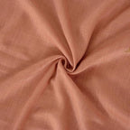 BGment Boho Terracotta Linen Curtains for Living Room 84 Inches Long, Burnt Orange Light Filtering Drapes Semi Sheer with Rod Pocket for Fall Bedroom Rust Color, Each 52 Inch Wide
