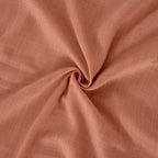 BGment Terracotta Linen Curtains 54 Inch Length for Short Living Room, Semi Sheer Burnt Orange Drapes Boho Rustic for Bedroom Decor with Rod Pocket Lightweight, 2 Panels Set, Each 42 Inch Wide