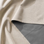 RYB HOME Warm Sand 100% Blackout Curtains for Bedroom, Linen Drapes Back Tab&Rod Pocket, Thermal Insulated Privacy Assurd Curtains for Sliding Glass Doors/Dining/Living Room, W52 x L90, 2 Panels
