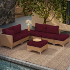 SUKAIKEQA 14PCS Patio Cushion Covers,Patio Furniture Couch Seat Slipcovers