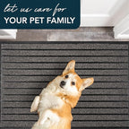ubdyo Extra Durable Door Mat - Dirt Trapping Outdoor Welcome Mats - Non-Slip Outdoor Indoor Entrance - Low Profile Front Doormat(47" x 32", Bright Grey)
