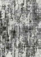 Area Rugs 9x12 Living Room - Washable Rug Modern Abstract Soft Large Neutral Non-Slip Carpet Indoor Floor Thin Carpets for Bedroom Dining Room Farmhouse Nursery Home Office Black
