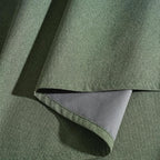 RYB HOME Forest Green 100% Blackout Linen Curtains 84 Length 52 Width, Privacy Assurd & Thermal Insulated Drapes for Bedroom/Sliding Door, Rod Pocket&Back Tab Modern Fashion Style, 2 Panels