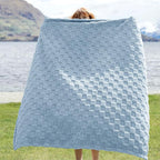 Bedsure GentleSoft Light Blue Throw Blanket for Couch - Checkered Fleece Blankets Gifts for Kids Girls, Cute Soft Cozy Throw for Bedroom Home Decor Gifts, 50x60 Inches