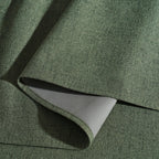 RYB HOME Olive Green 100% Blackout Linen Curtains 90 Inch Long for Office