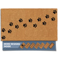 Barnyard Designs Natural Coco Coir Non-Slip Doormat (17x30, Paws)