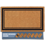 Barnyard Designs Natural Coco Coir Non-Slip Doormat (17x30, Border)