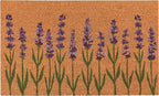 Now Designs Lavender Doormat, W18 x L30in, Durable Outdoor Welcome Mat
