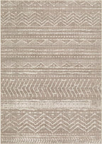 Nakagishi 9x13 Area Rugs Living Room: Washable Boho Large Neutral Soft Farmhouse Area Rugs Stain Resistant Modern Non-Slip Indoor Floor Carpet for Bedroom Nursery Kids Playroom Office-Dark Brown