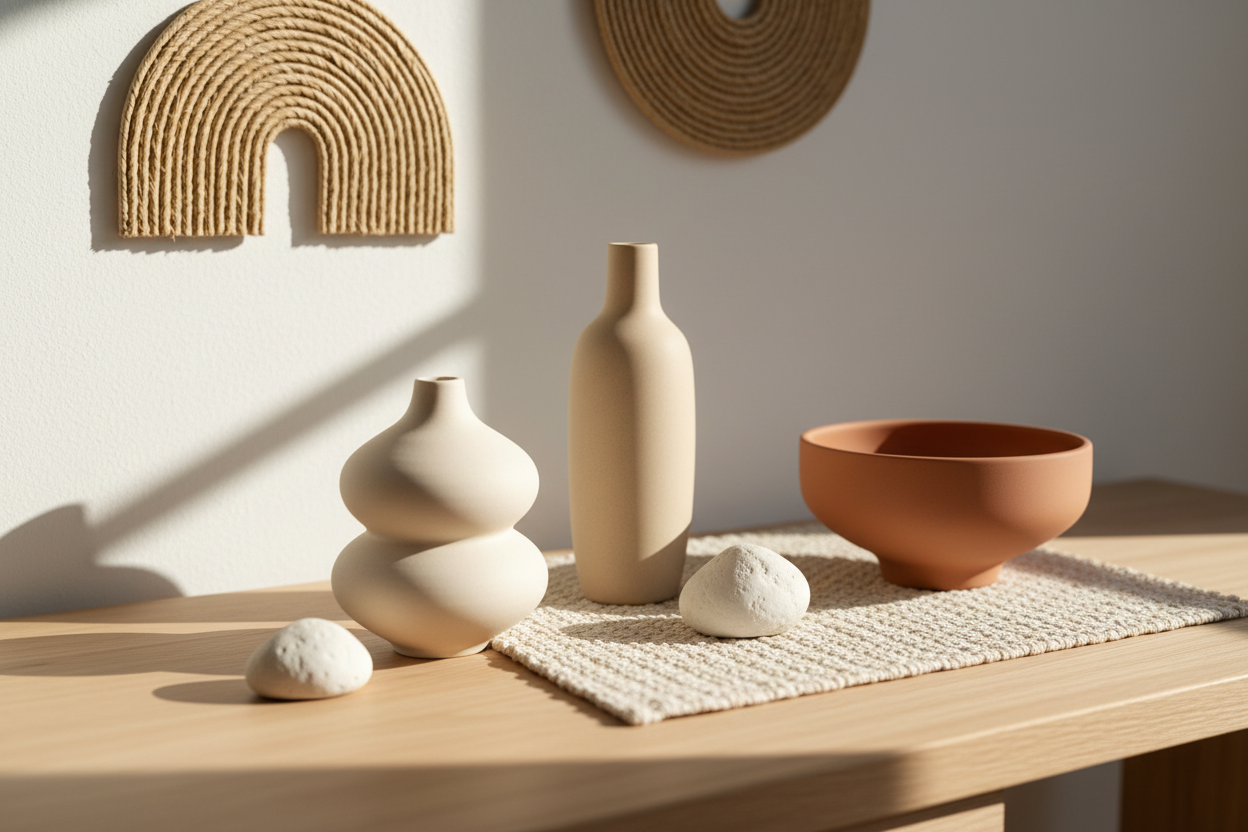 Decorative Accents

Our decorative accents add personality and charm to any room. From vases and tabletop decor to wall accents, these pieces are inspired by natural forms and soft textures. They’re perfect for adding subtle character without overwhelming your space. (Make it real photo)