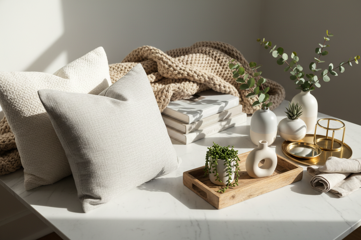 Versatile Home Styling Supplies

Designed for flexibility, our styling supplies are easy to mix and match across rooms. They’re ideal for seasonal refreshes, small home updates, or finishing touches that make a big difference. (make it real phtoo)